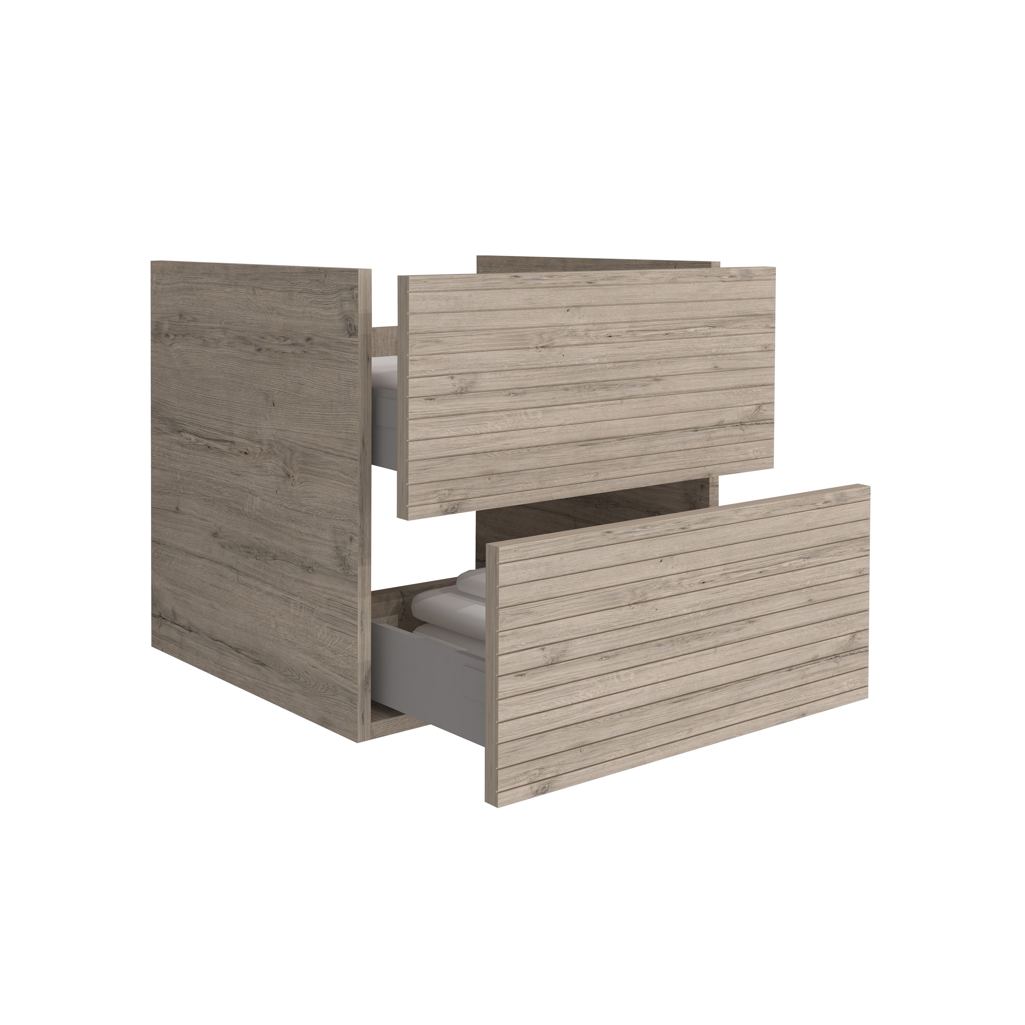Elite Meuble Sous-plan Avec Relief Horizontal (60CM) - Bois Clair