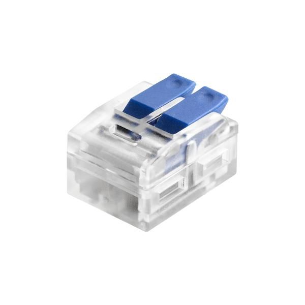 Borne à levier 2 conducteurs pour câble 0.2 - 4mm²; IEC 450V / 32A; blister 10 pièces