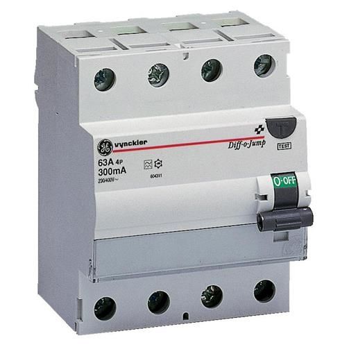 Diff O Jump interrupteur différentiel 4 pôles 40A 300mA