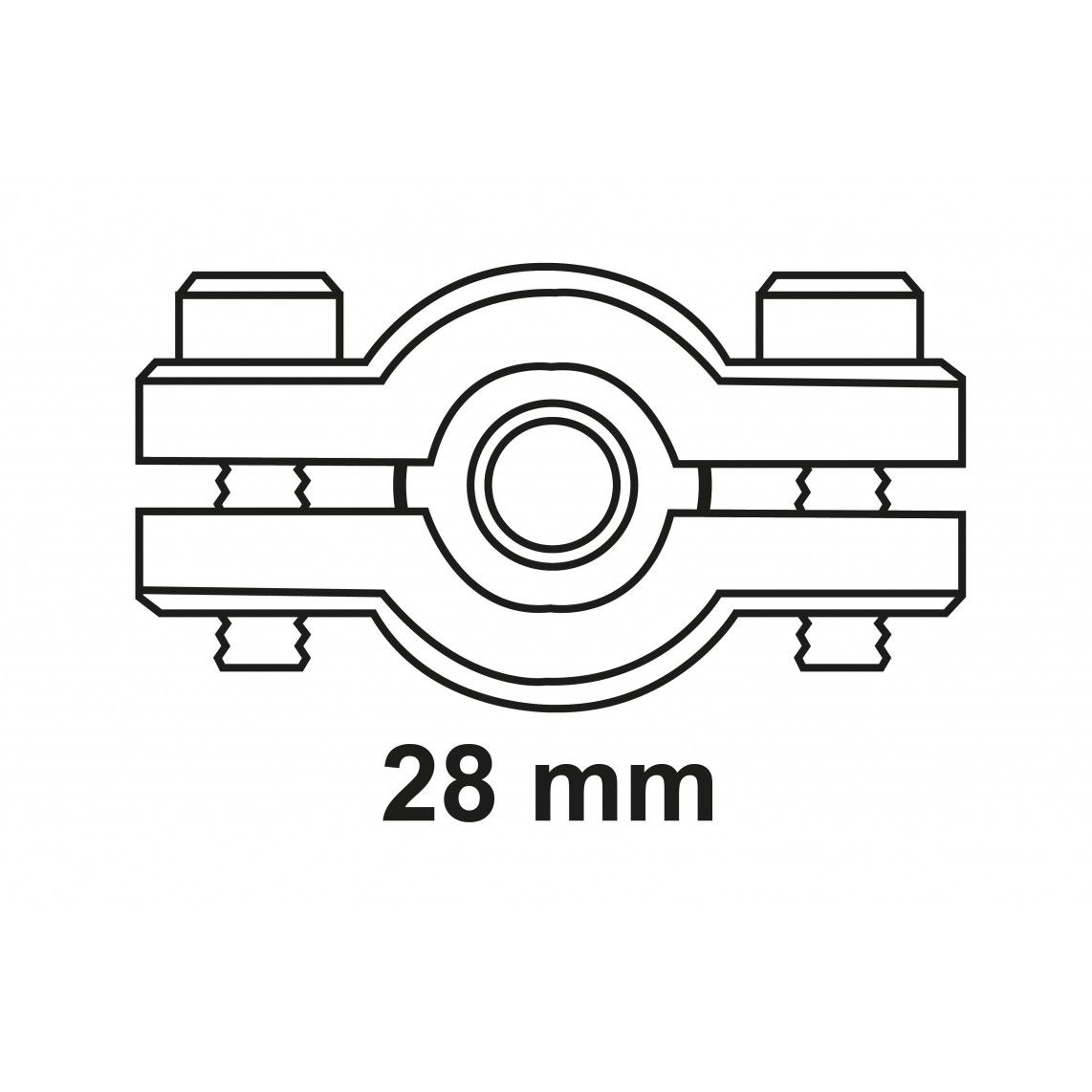 98940758 LT collier d’étanchéité, vierge, pour 28 mm vue 2