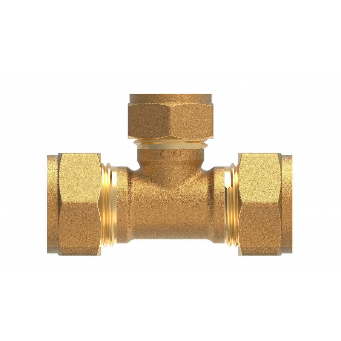 989453517 MS verloop T-stuk, blanco, 18 mm x 15 mm x 18 mm, knelfitting voor koperen buis vue 2