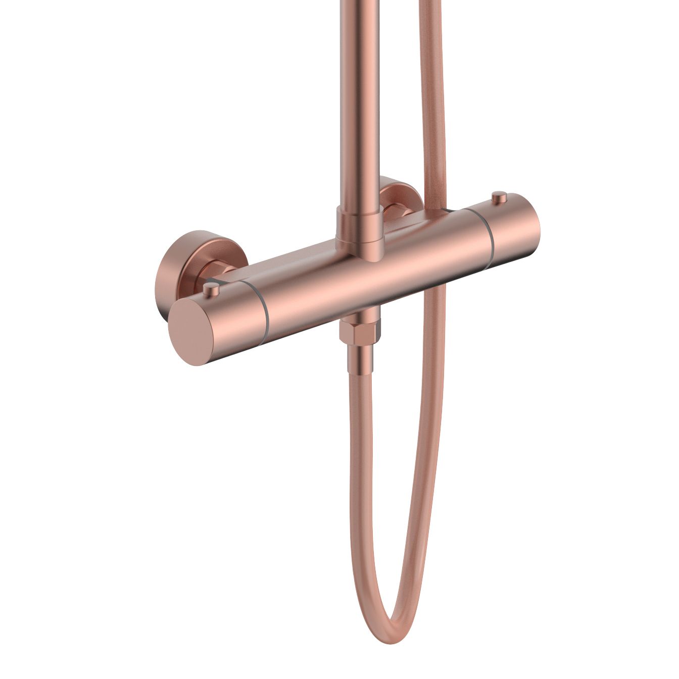 ALONI OPTIMA RONDO REGENDOUCHESET - THERMOSTATISCH - OPBOUW - COOL TOUCH - BELGAQUA - GEBORSTELD KOPER (PVD) vue 2