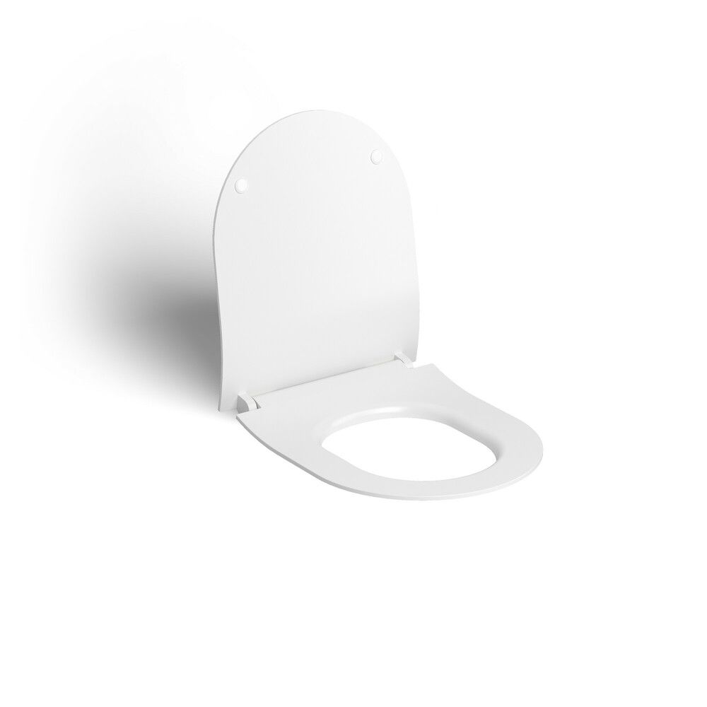 Clou Hammock Abattant Fin Soft Close Quick Release Blanc Mat