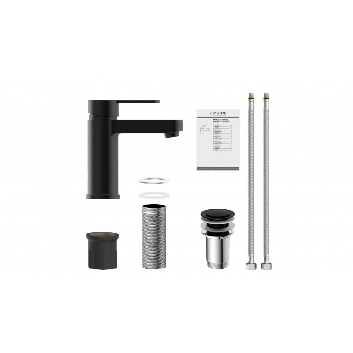 34216 ELEPHANT Wash basin mixer, black matt vue 5