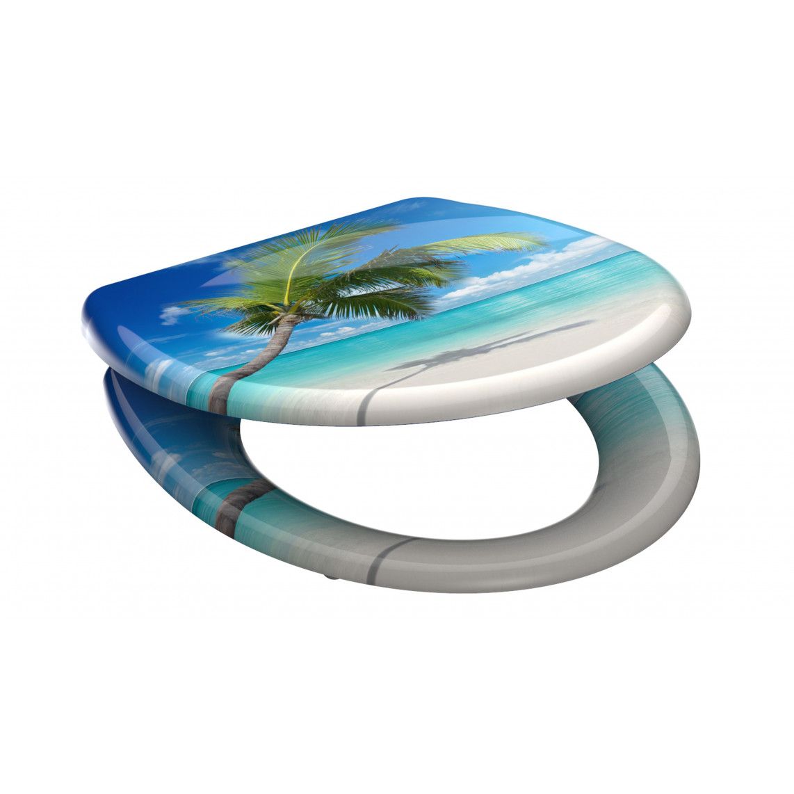 82363 Duroplast WC-zitting CARRIBEAN, met valrem en afneembaar vue 2