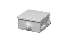 Boîte de dérivation avec 6 passe fils IP44 80 x 80 x 40 max 20mm