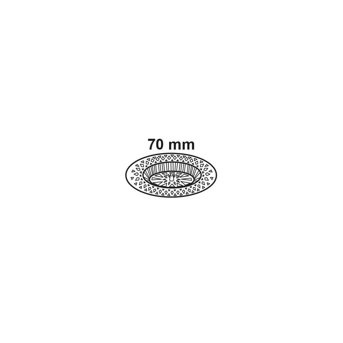 988060117 haarzeef, chroom, 70 mm, voor Univentil vue 2