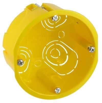 Boîte 45mm Jaune pour parois creuses