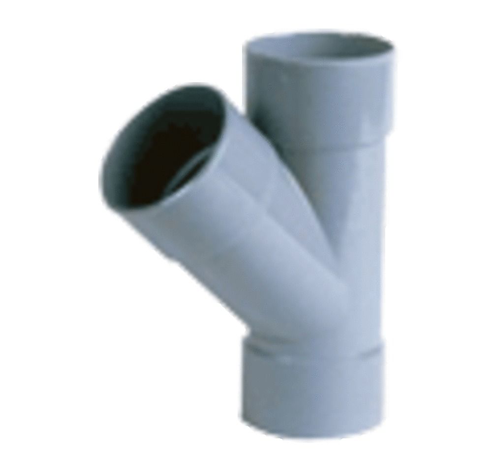 Nicoll Raccord À Coller PVC Embranchement Simple TÉ 45° FF D 100 Gris