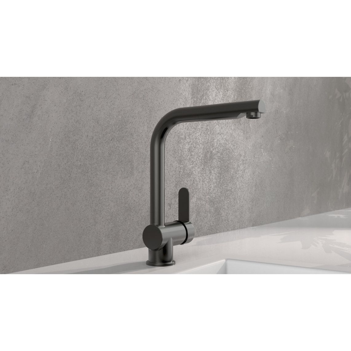 79720 LONDON Sink mixer, graphite matt, with pull-out spout vue 4