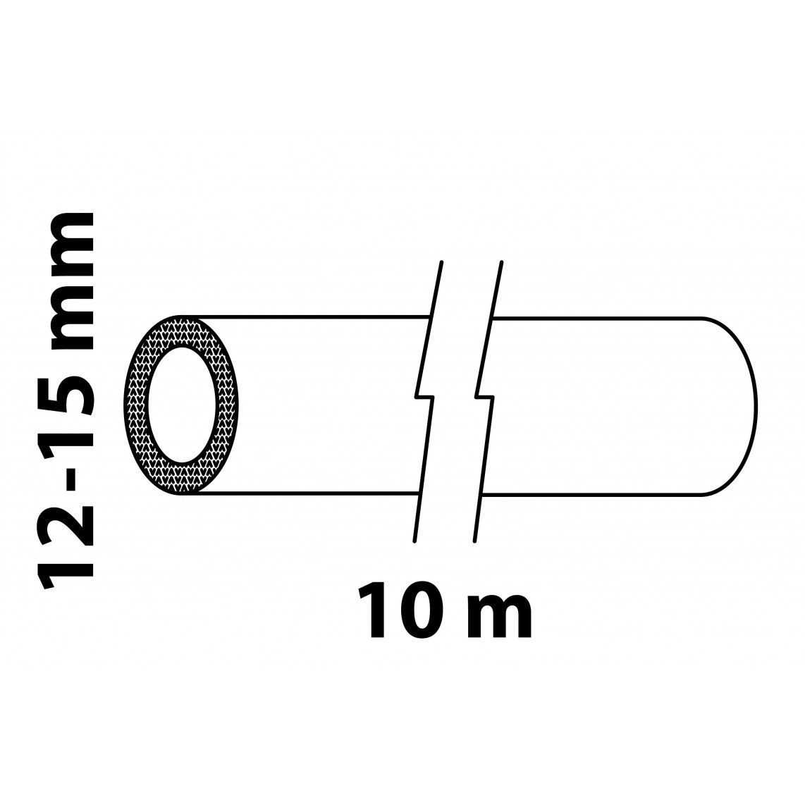 98930600 Insulating hose, roll 10 m, for pipe diameter 12 - 15 mm vue 2