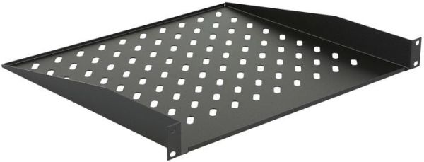 Etagère fixe Noir 1U 19" profondeur 400mm max 30Kg