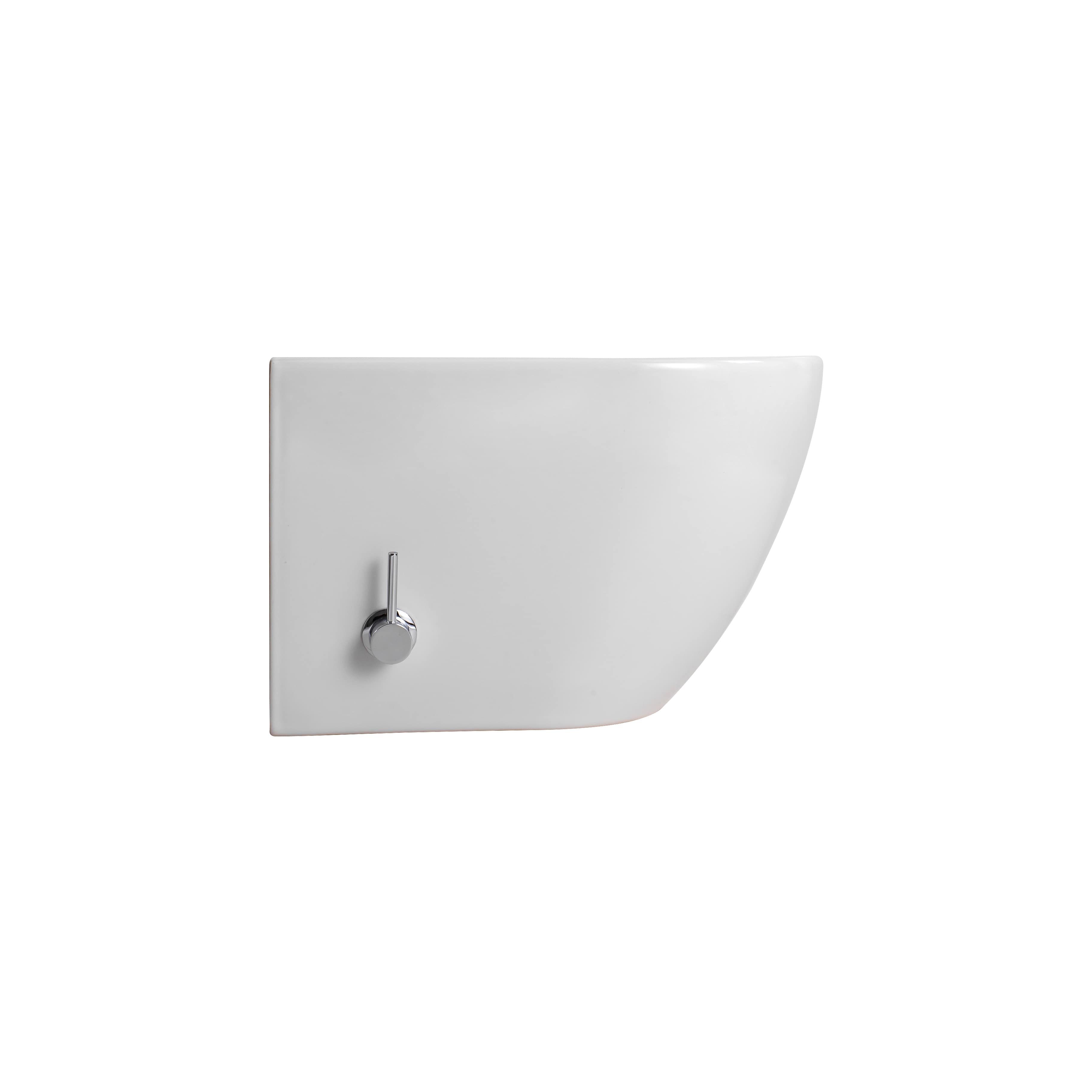 DARLO WC SUSPENDU AVEC BIDET - SANS BRIDE - AVEC ROBINET BIDER EAU FROIDE - SANS ABATTANT - COMPACT 49 CM - BLANC BRILLANT vue 5
