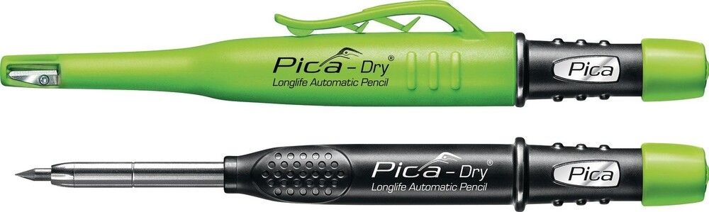 Pica marqueur chantier profondeur avec mine en graphite 160X25X20 mm 20g