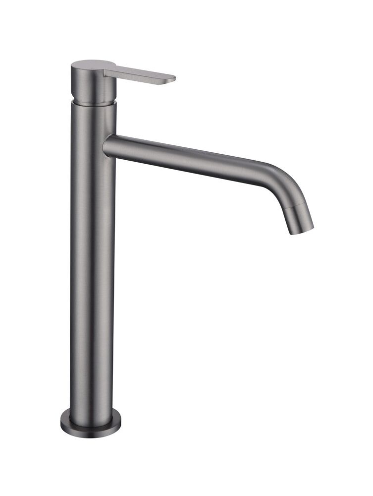 GO Van Marcke Verona Mitigeur Lavabo Avec Bec Haut Métal Brossé