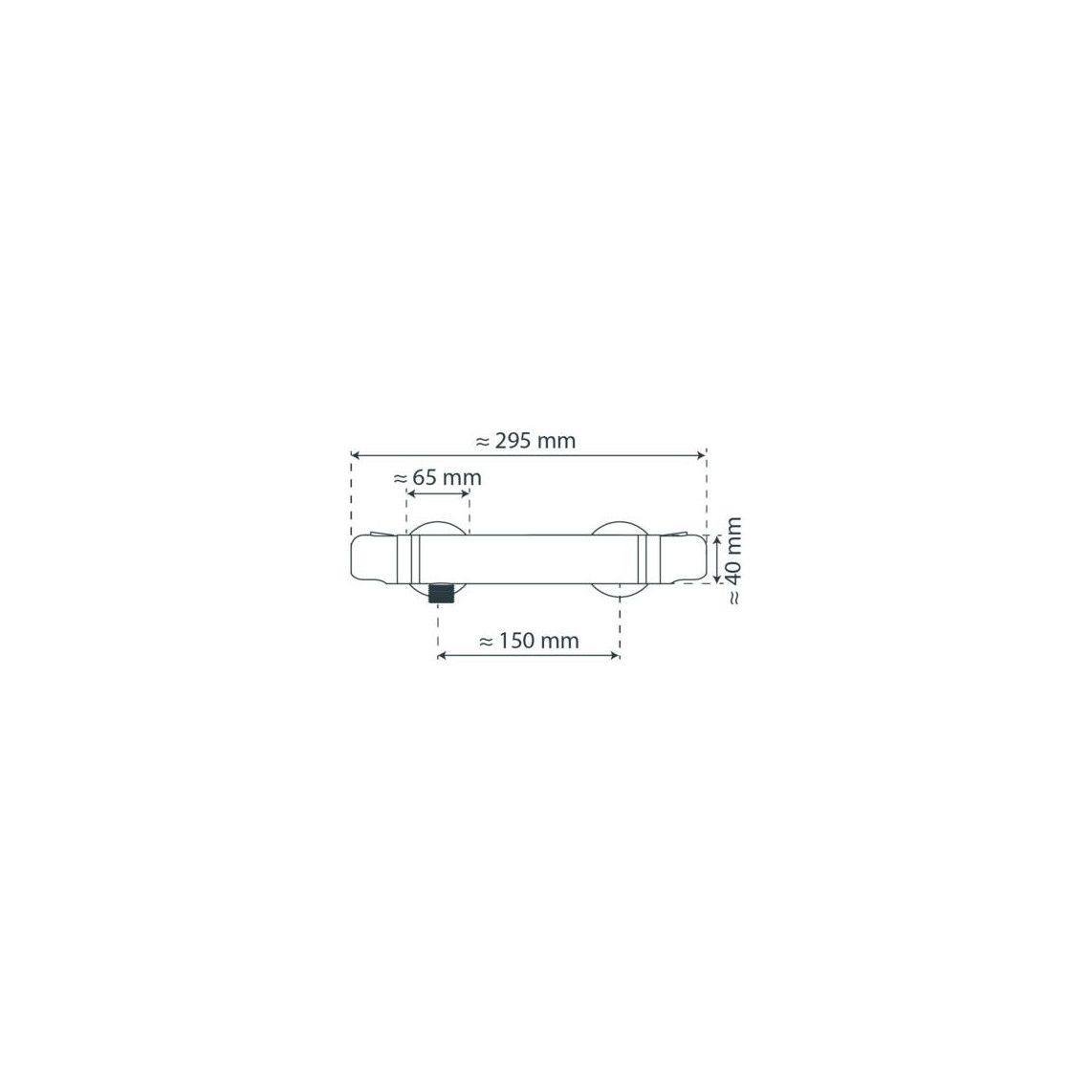 52480 VINEA Thermostatische douchekraan, chroom vue 5