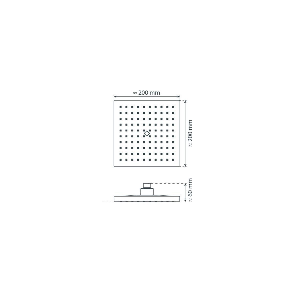 69205 NANCY Hoofddouche, chroom vue 4