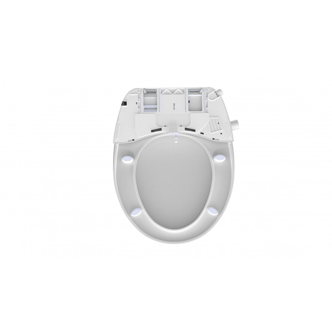 EDDW01 Douche WC-opzetstuk, met valrem en afneembaar vue 6