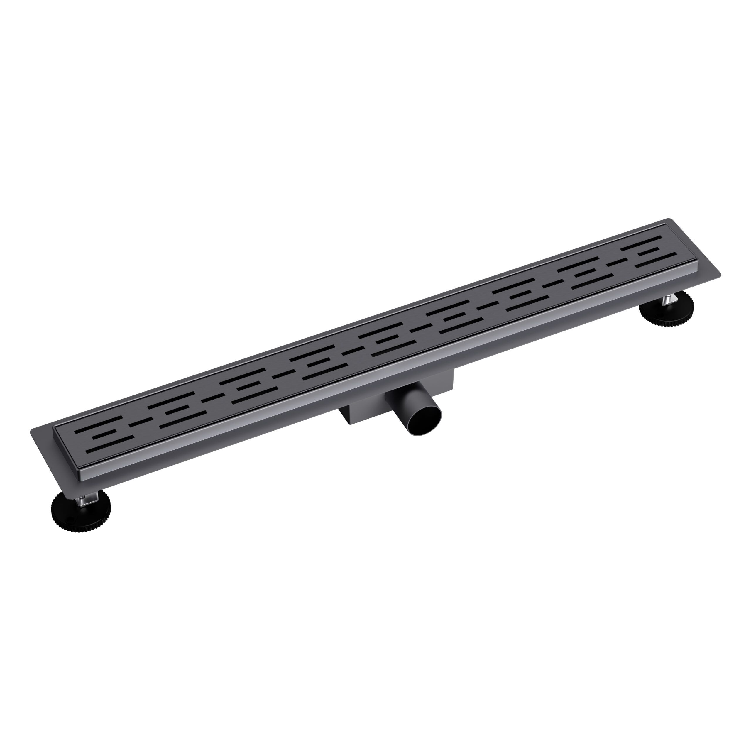 ALONI CANIVEAU DE DOUCHE – AVEC GRILLE – COMPLET – 50CM – GUNMETAL BROSSÉ vue 2