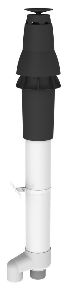 Muelink & Grol Skyline 3000 Sortie Toiture Concentrique D80/80 D80/125 Noir