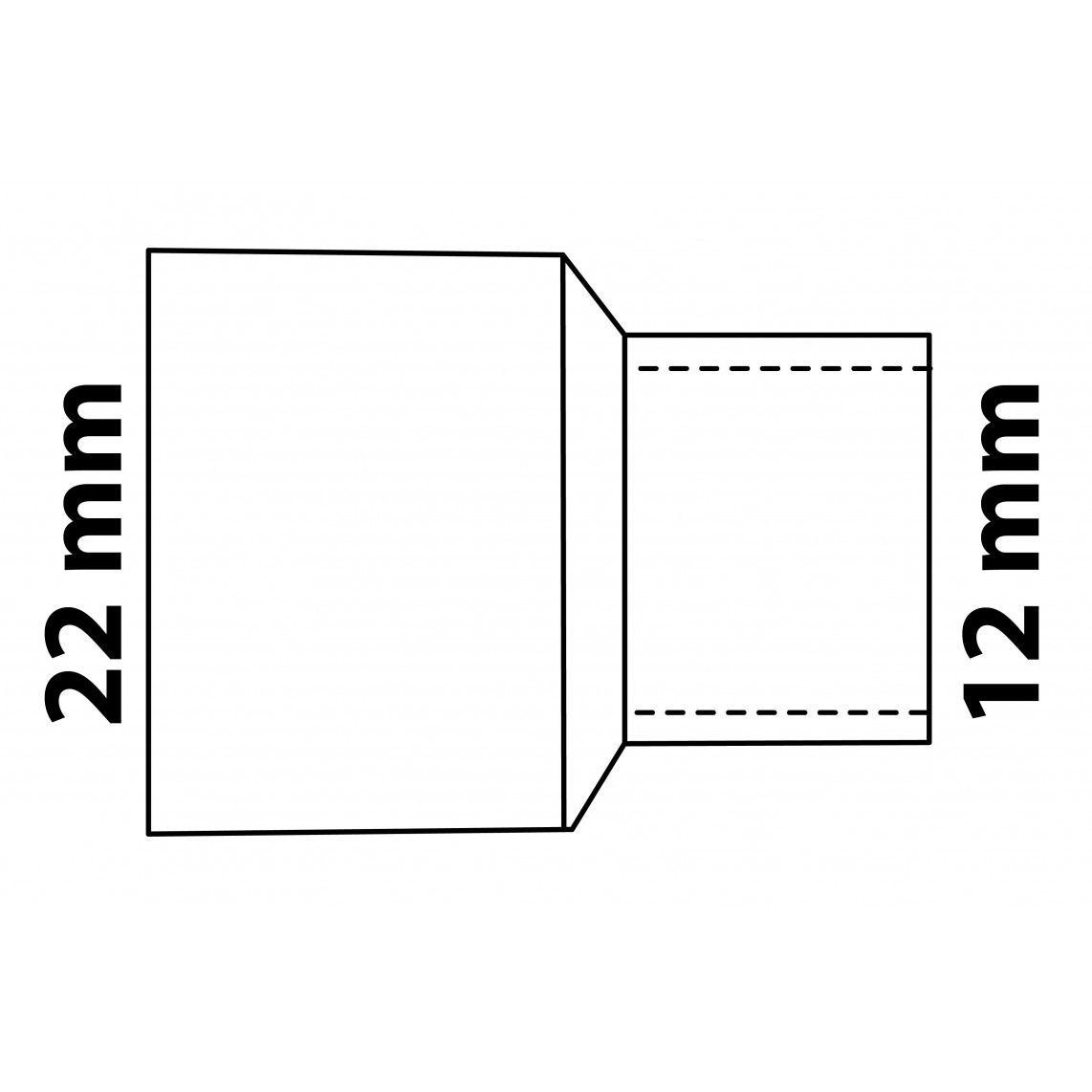 989079055 CU mamelon réducteur, vierge, 22 mmA x 12 mm, 1 manchon, (5243) vue 3