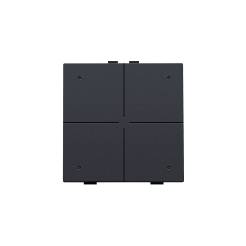 Bouton-poussoir quadruple avec LED pour Niko Home Control, couleur