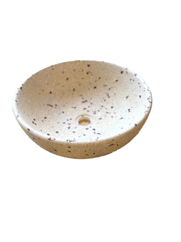 Van Marcke Java Terrazzo lavabo à poser D400 mm terrazzo mosaïque