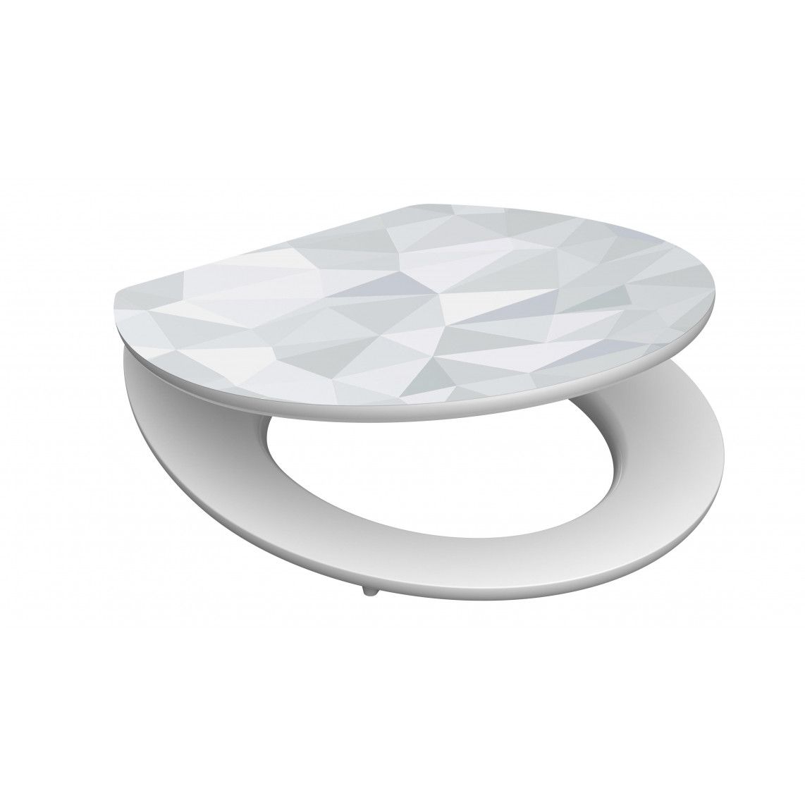 80545 MDF HG Toilet seat DIAMOND, with soft close vue 3