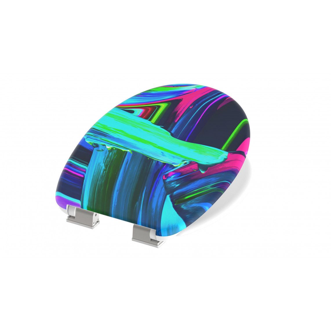 82191 Duroplast Toilet seat NEON PAINT, with soft close vue 5
