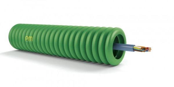 Tube précâblé Svv 2 x 0.8 diamètre 16mm en rouleau de 100m classe CPR: CCA s3d2a3