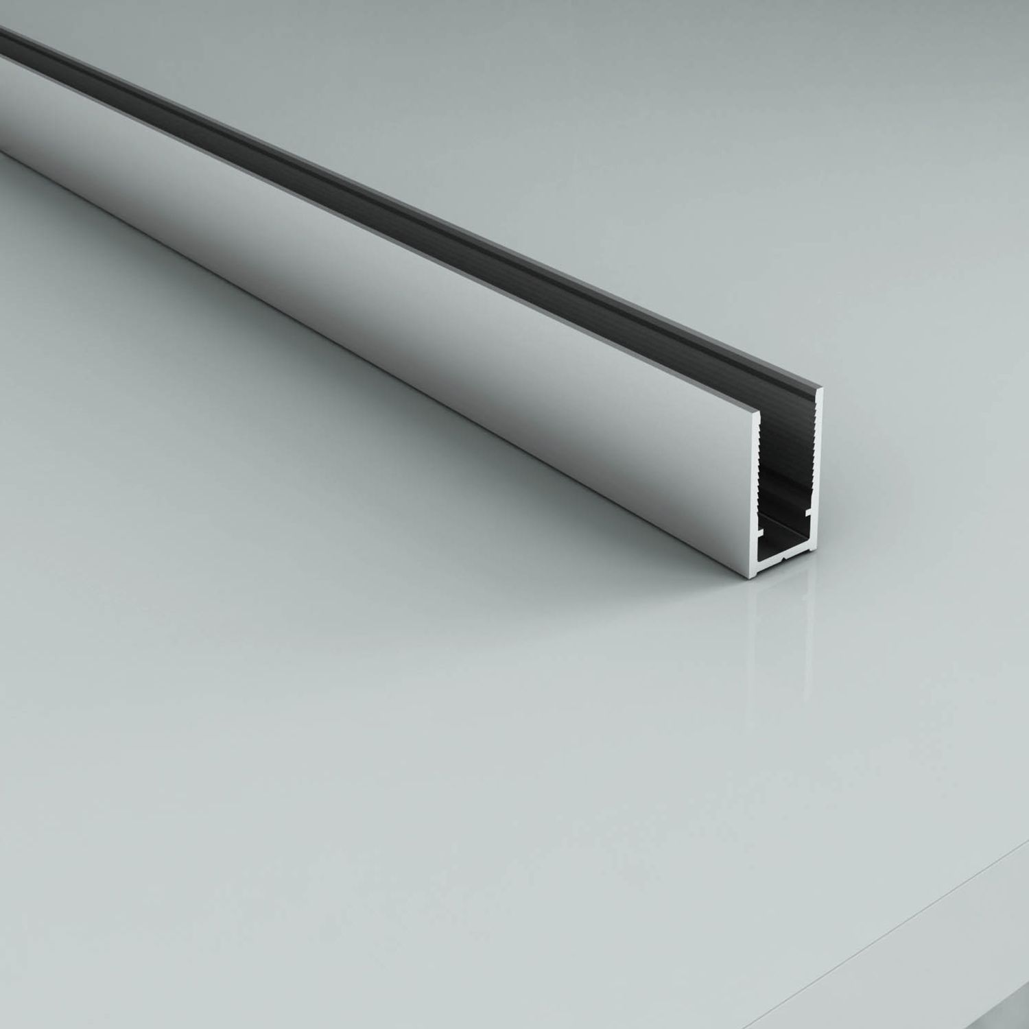 ALONI MUURPROFIEL VOOR DOUCHEWAND - 200 CM - CHROOM vue 2