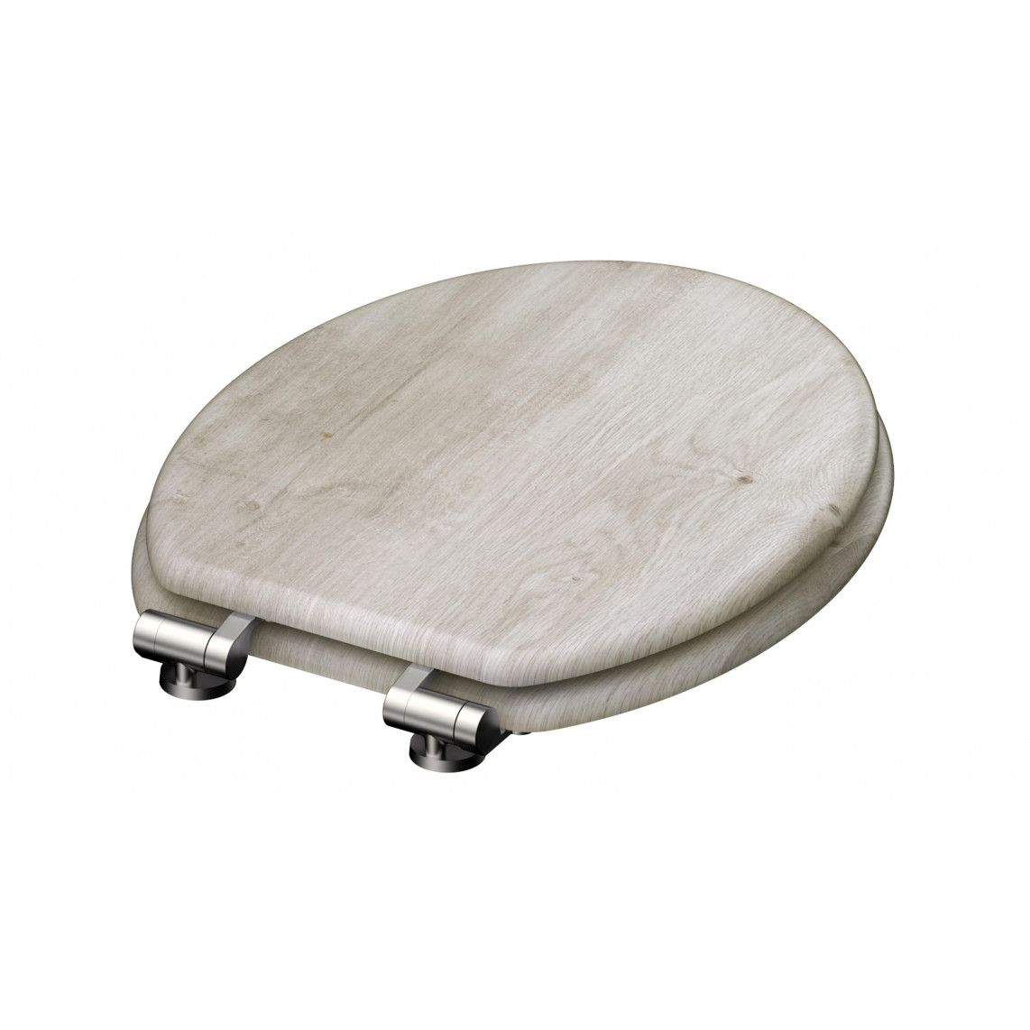 80192 MDF WC-zitting LIGHT WOOD, met valrem vue 5