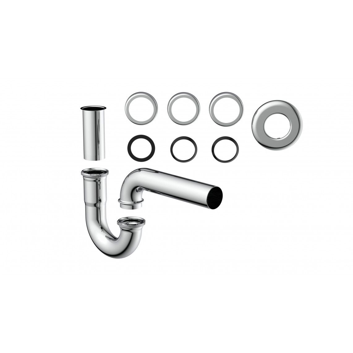 98801110 buissifon, chroom, 1 1/4" x 32 mm vue 5