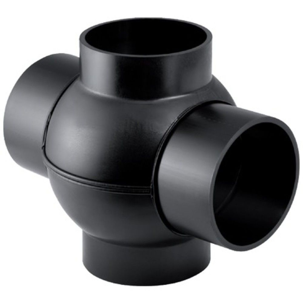 Geberit Décharge EN PE Embranchement Boule 88,5° 2 Embr. À 180° D110×90