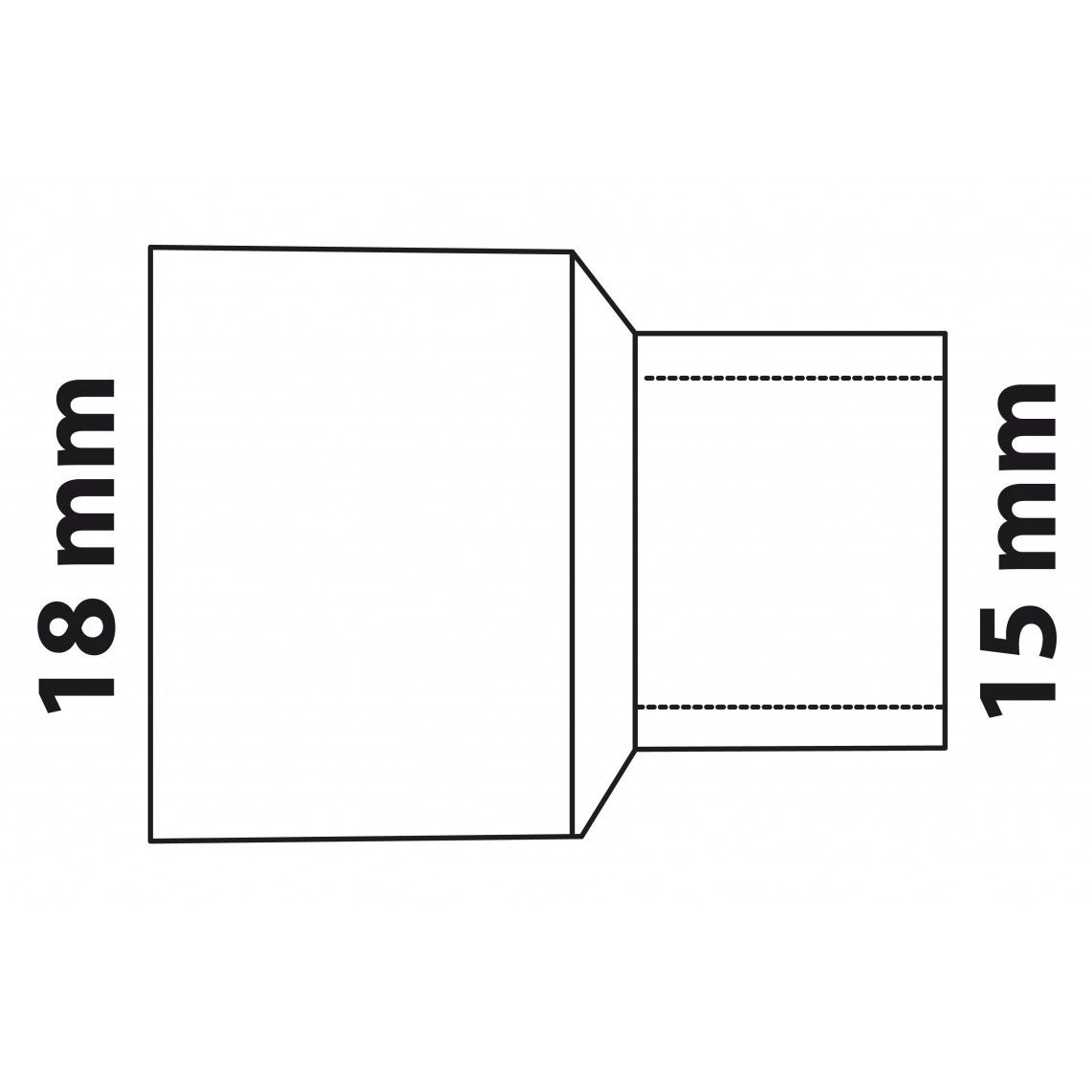 989073017 CU verloopnippel, blanco, 18 mmA x 15 mm, 1 mof, (5243) vue 3