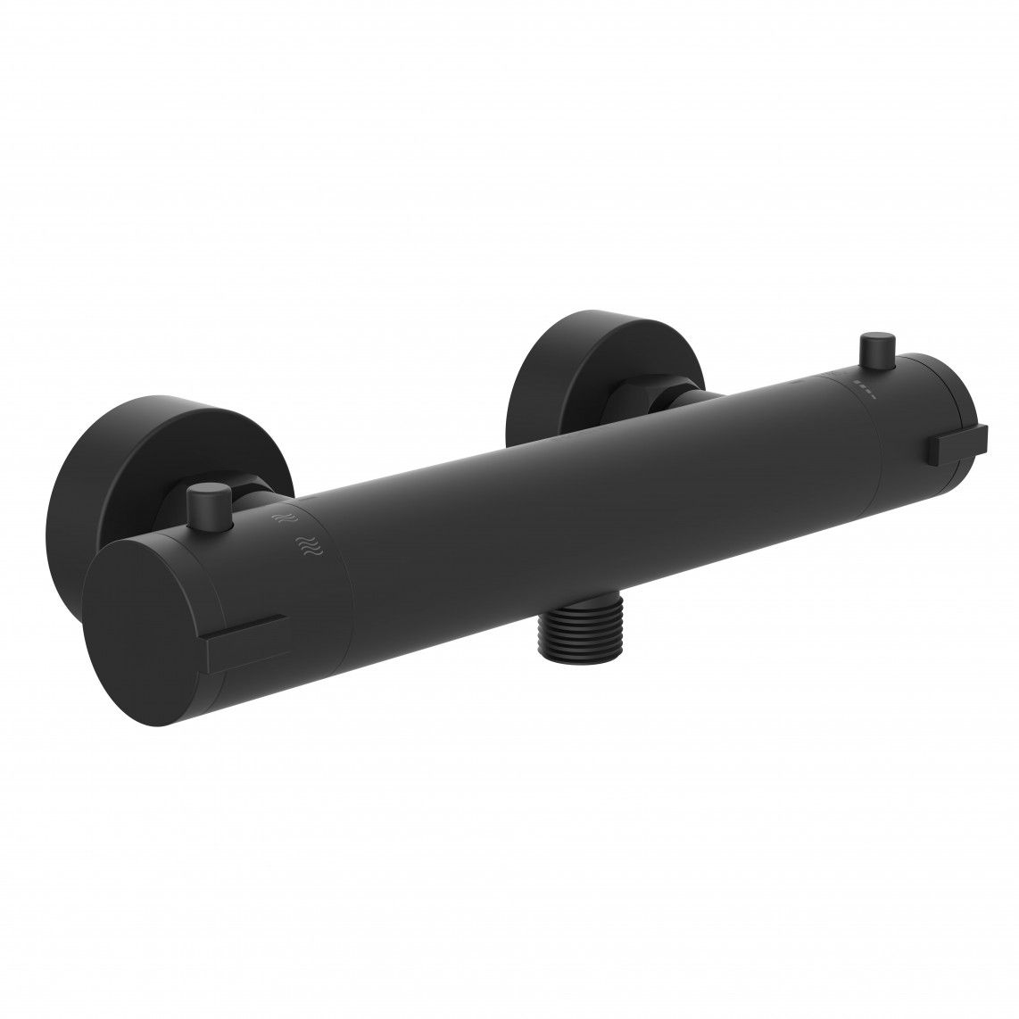 52526NL LONDON Thermostatic shower mixer, black matt vue 2