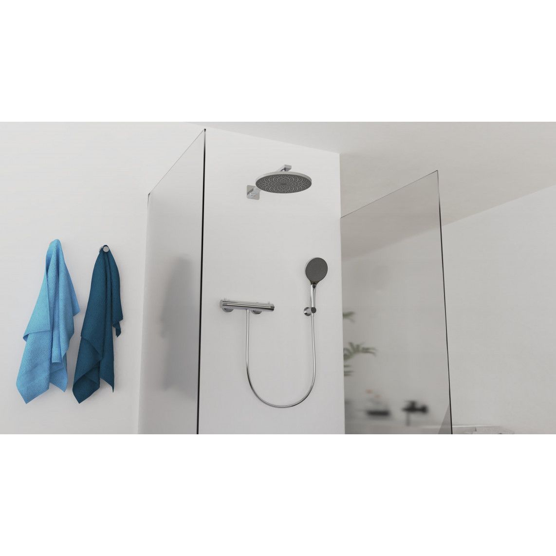 69291 CAPRI Hoofddouche, chroom/antraciet vue 9