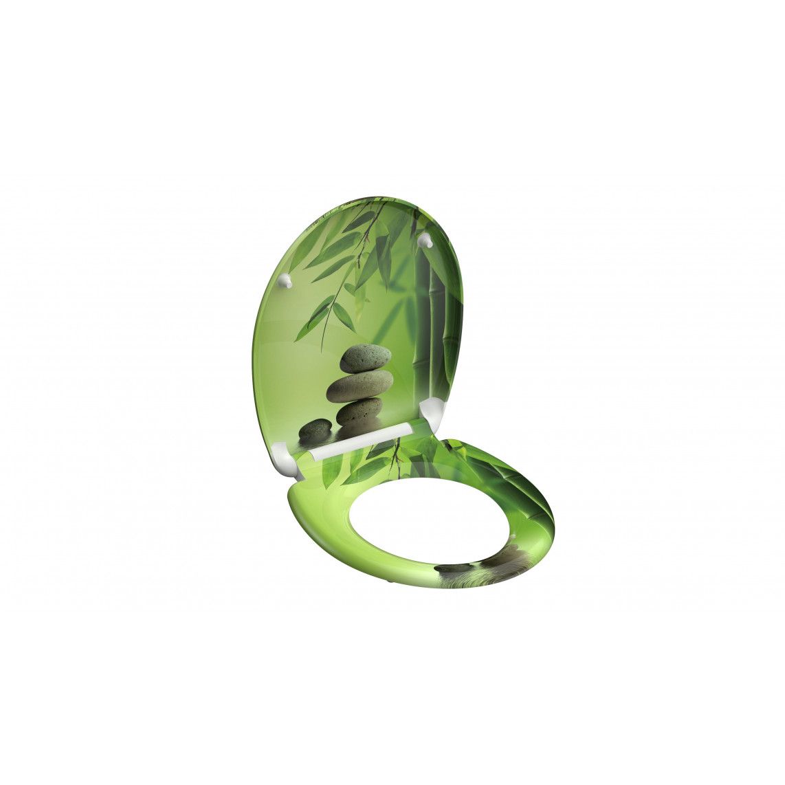 82365 Duroplast WC-zitting GREEN GARDEN, met valrem en afneembaar vue 3
