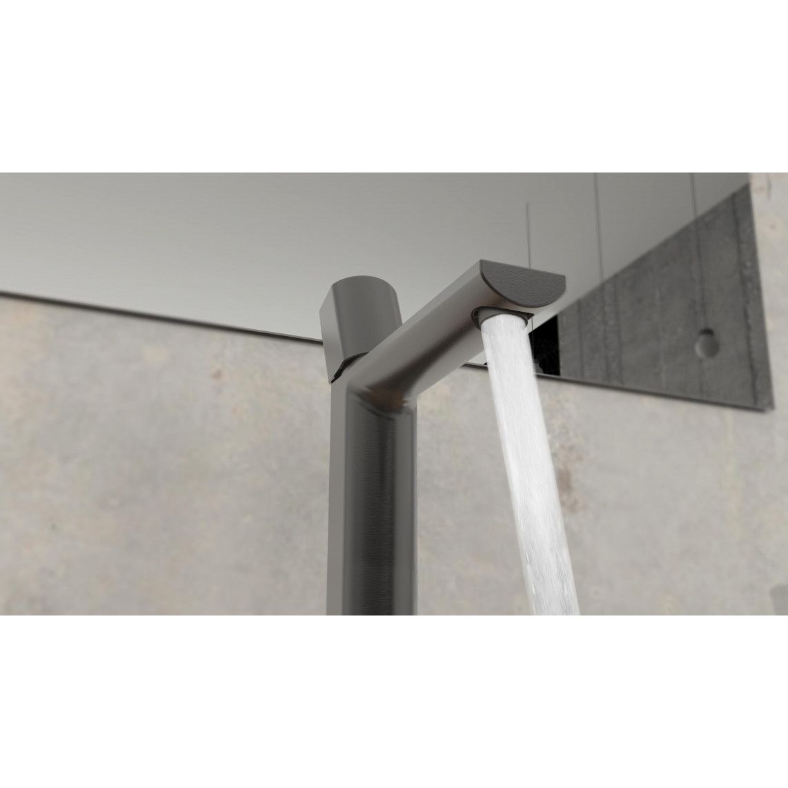 33612 NEW YORK Wash basin mixer, graphite matt vue 8