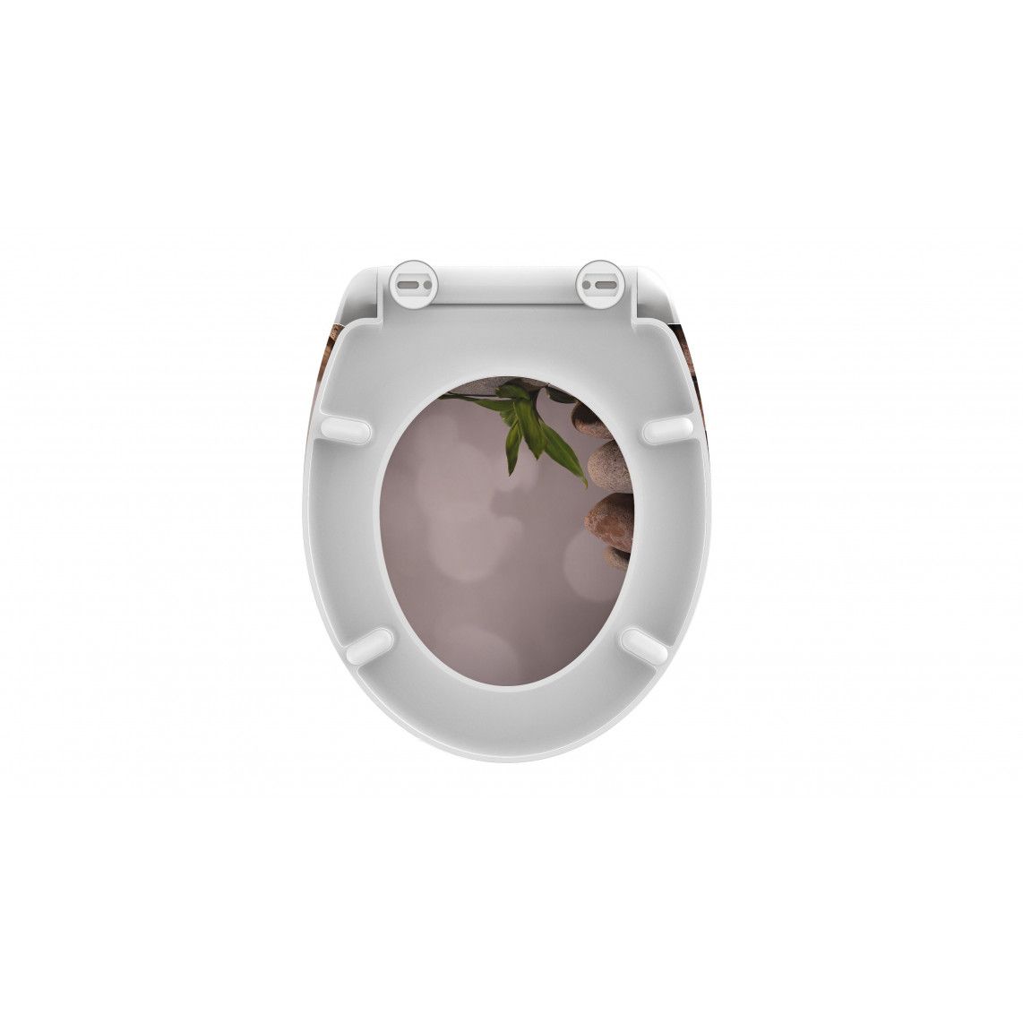 82380 Duroplast Toilet seat STONE PYRAMID, with soft close and quick release vue 6