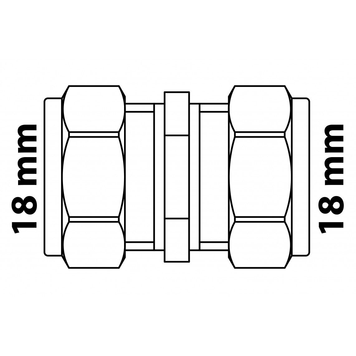 989454417 MS fitting, blanco, 18 mm, knelfitting voor koperen buis vue 4