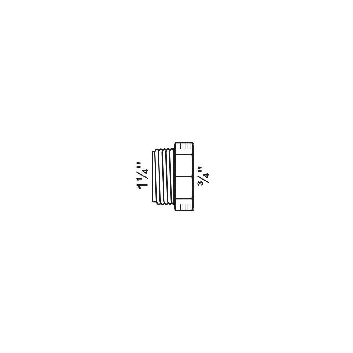 989777055 FM Réducteur, galvanisé, 1 1/4" M x 3/4" F, (241) vue 2