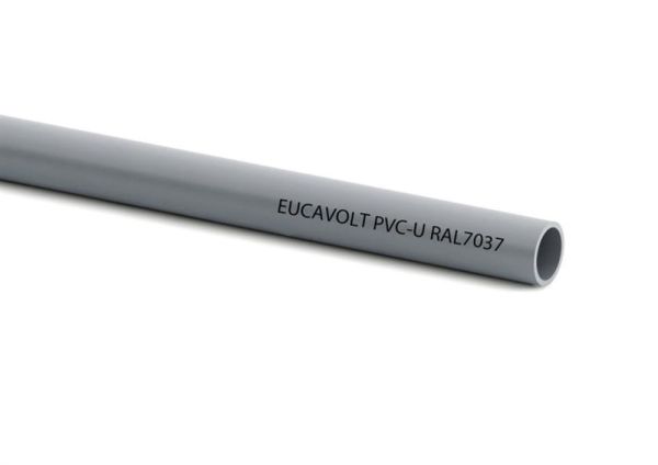 Tube PVC métrique 20mm Ral 7035 Gris clair