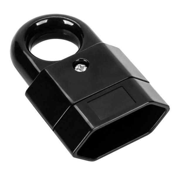 Fiche femelle plate avec anneau de traction 2.5A Noir pack de 50 pièces