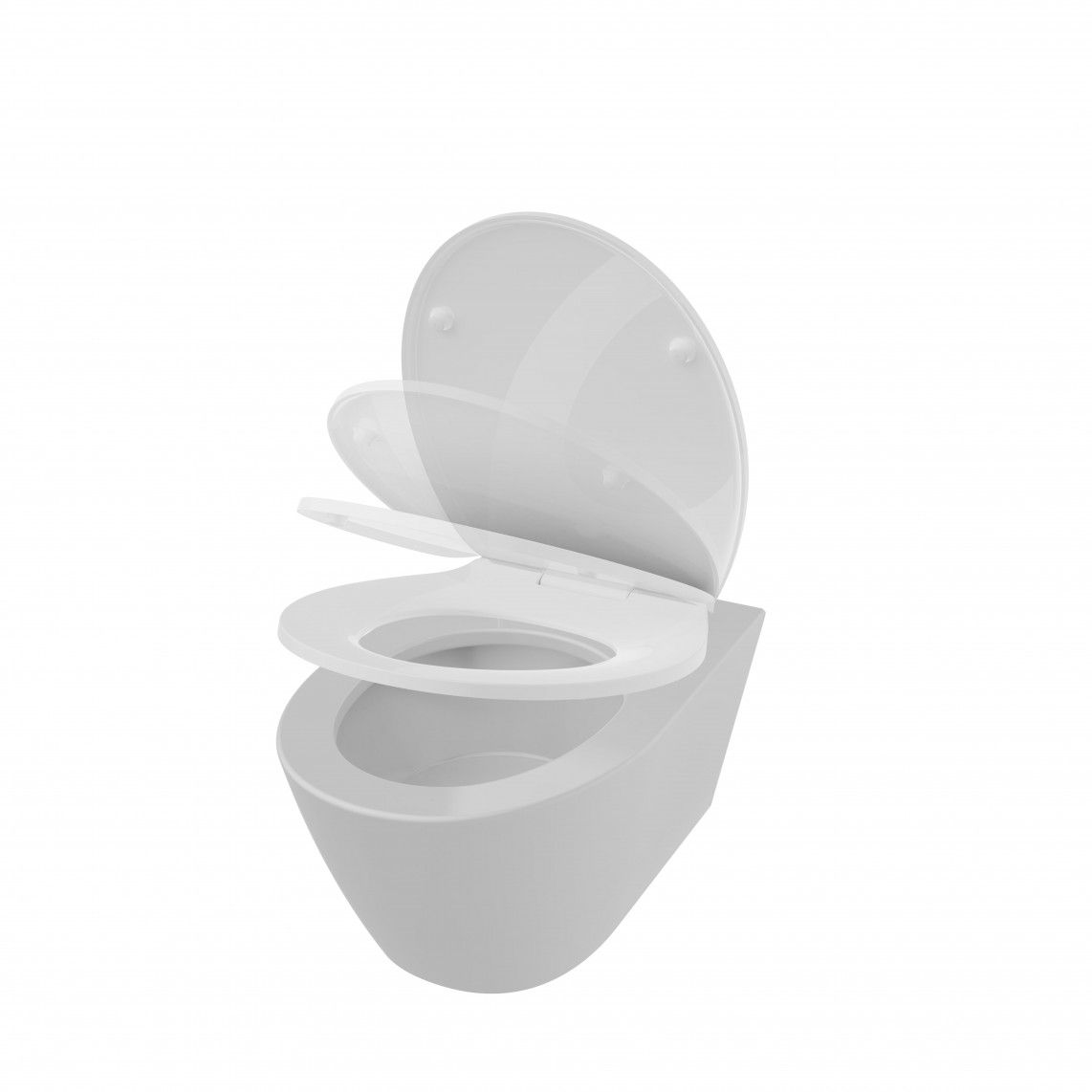 82630 Duroplast WC-zitting WHITE, PREMIUM, met valrem en afneembaar vue 8