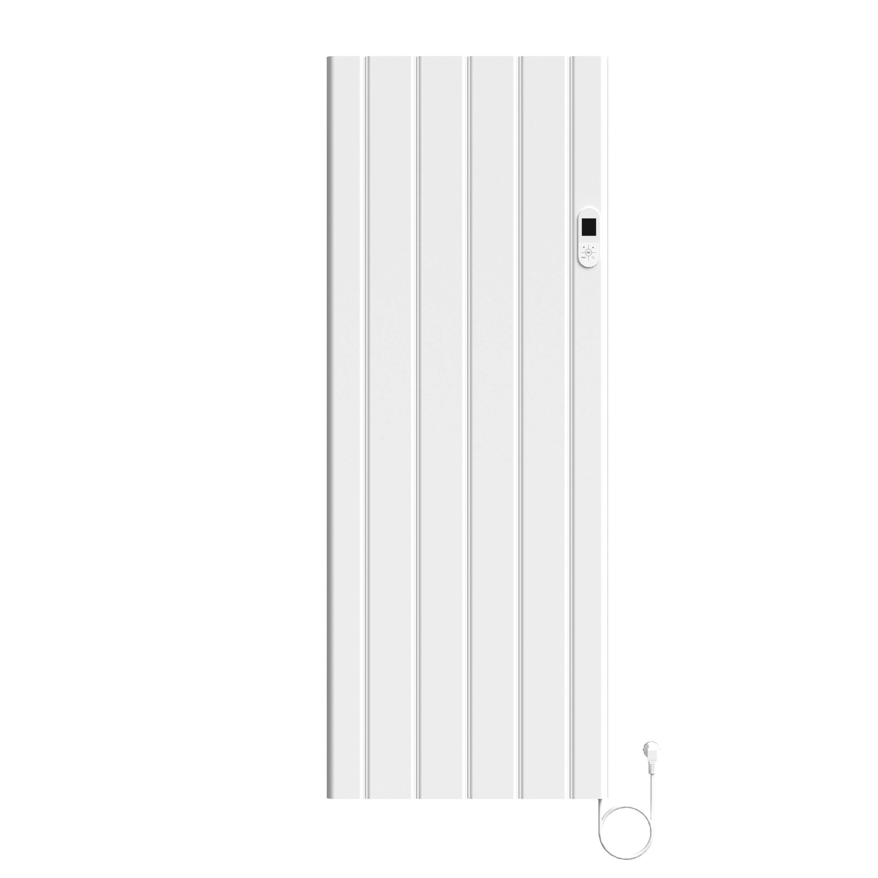 BELRAD RADIATEUR ÉLECTRIQUE – AVEC THERMOSTAT NUMÉRIQUE PROGRAMMABLE – SMART WIFI – 2000W – 1600X608X90 MM – BLANC BRILLANT vue 2