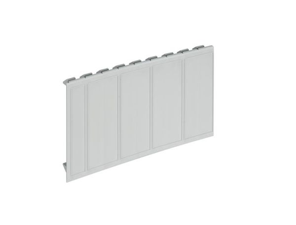 Plaque d'obturation sectionnable 4 modules Gris
