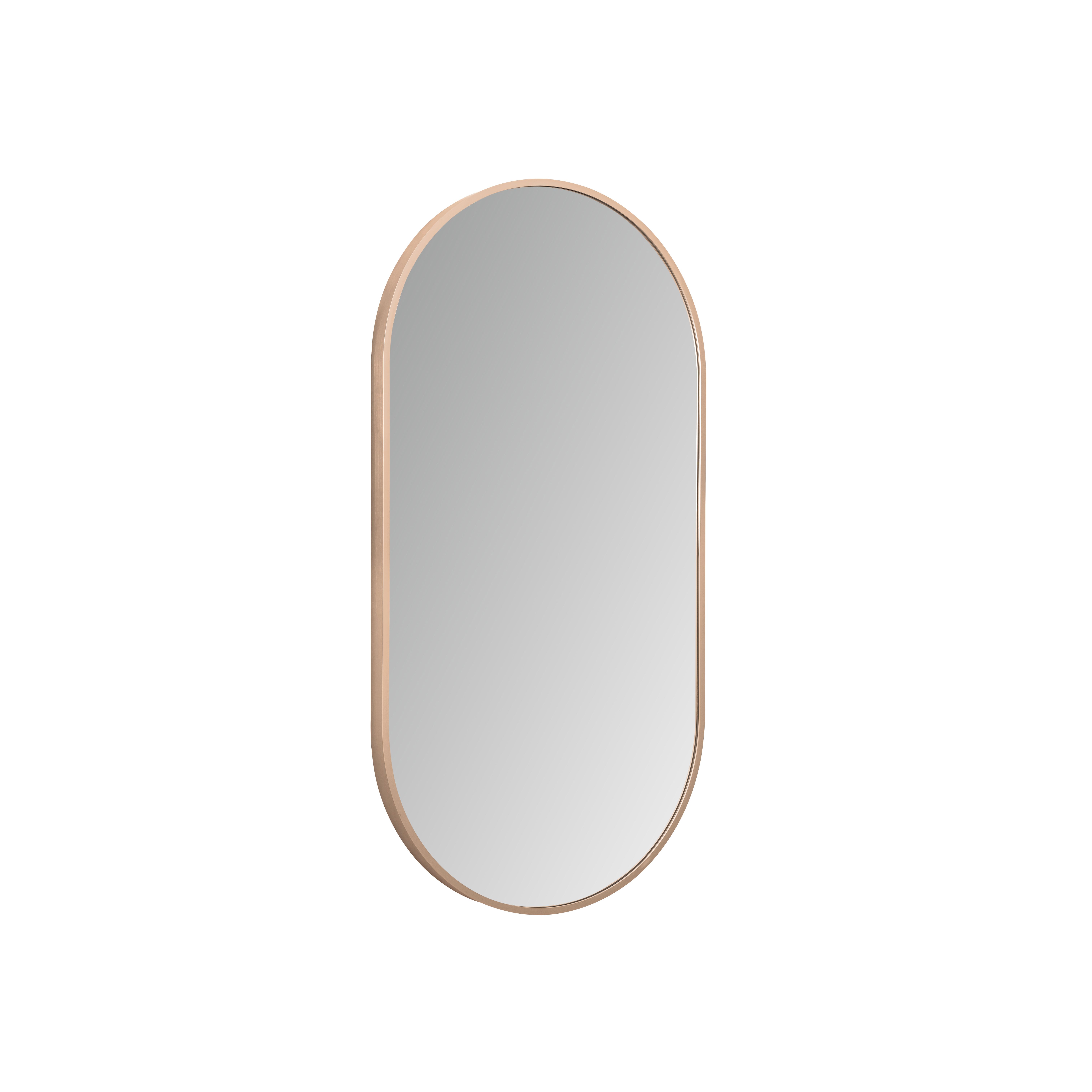 ALONI AVALO MIROIR - AVEC ÉCLAIRAGE LED - OVALE - AVEC CADRE - AVEC CHAUFFAGE - TEMPÉRATURE DE COULEUR LED 3500-6500K - 50X100CM - CUIVRE BROSSÉ vue 3
