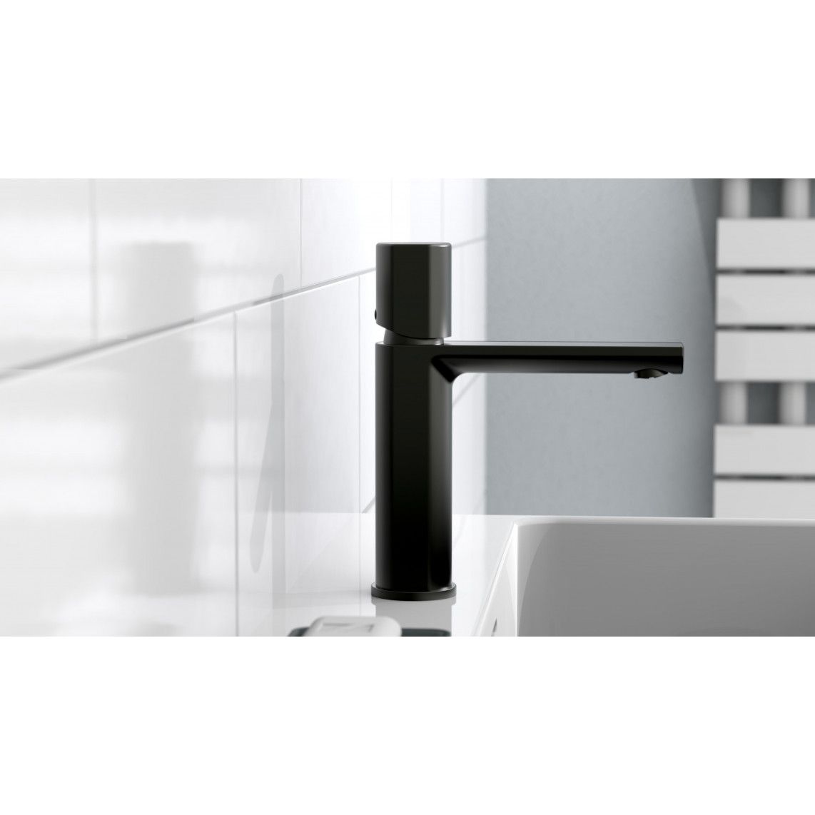 33616 NEW YORK Wash basin mixer, black matt vue 9