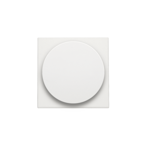 Set de finition pour variateur à bouton rotatif ou extension, incl. bouton rotatif, couleur white